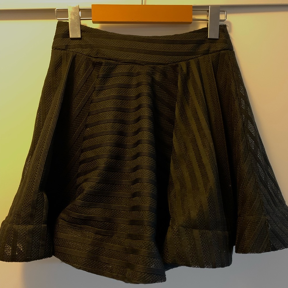Black short skirt
